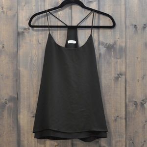 Tobi Black Racerback Flowy Tank Top